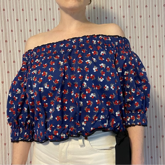 Opening Ceremony Floral Crop Top - Picture 1 of 14